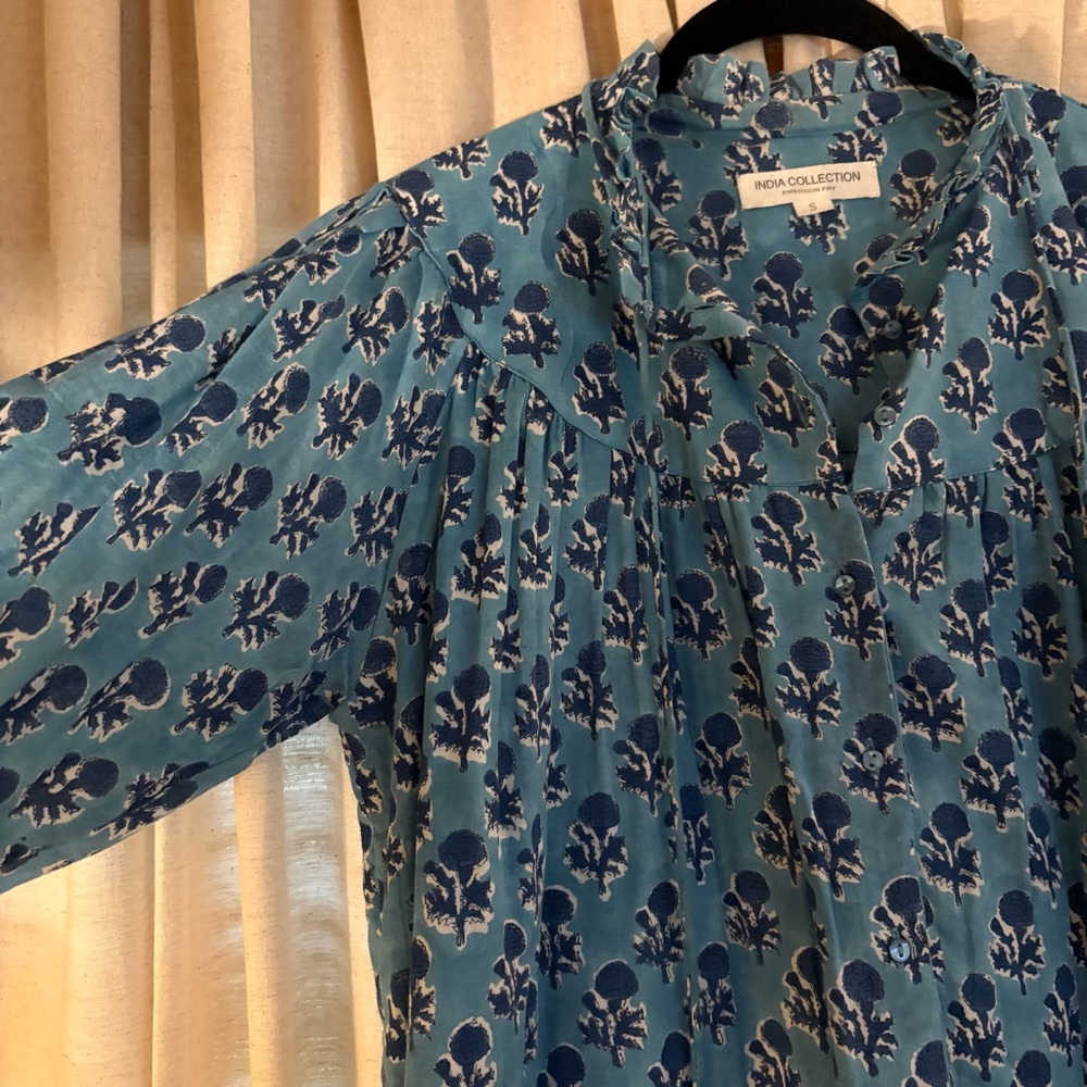 Emerson Fry EMMALINE BLOUSE - LITTLE MARIGOLDS DANUBE ORGANIC - Picture 5 of 10